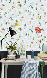 Adventure Awaits Roundabout Road Light Blue 14082