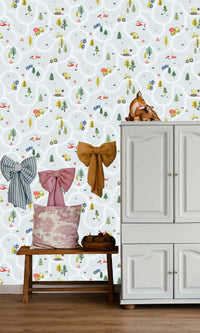 Adventure Awaits Roundabout Road Light Blue 14082