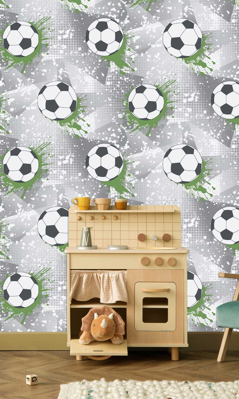 Adventure Awaits Football Frenzy Grey/Green 14092