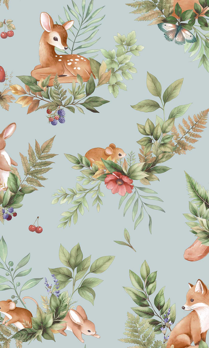 Adventure Awaits Forest Friends Duck Egg Blue 14120