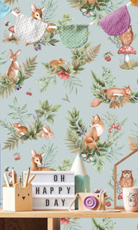 Adventure Awaits Forest Friends Duck Egg Blue 14120