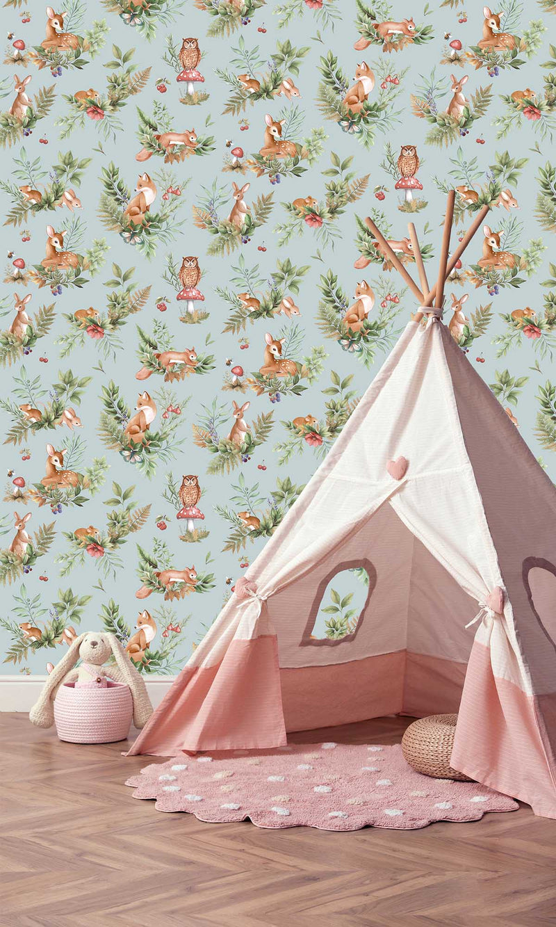 Adventure Awaits Forest Friends Duck Egg Blue 14120