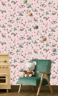 Adventure Awaits Bunnies & Berries Pink 14141