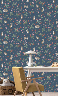 Adventure Awaits Bunnies & Berries Navy 14142