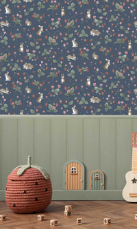 Adventure Awaits Bunnies & Berries Navy 14142
