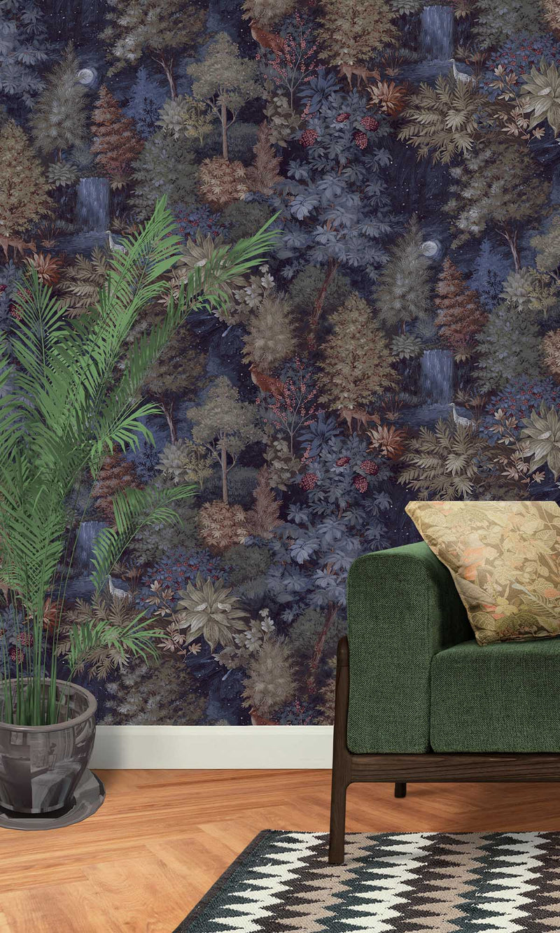 Imaginarium 3 Midnight Woods Navy 14152