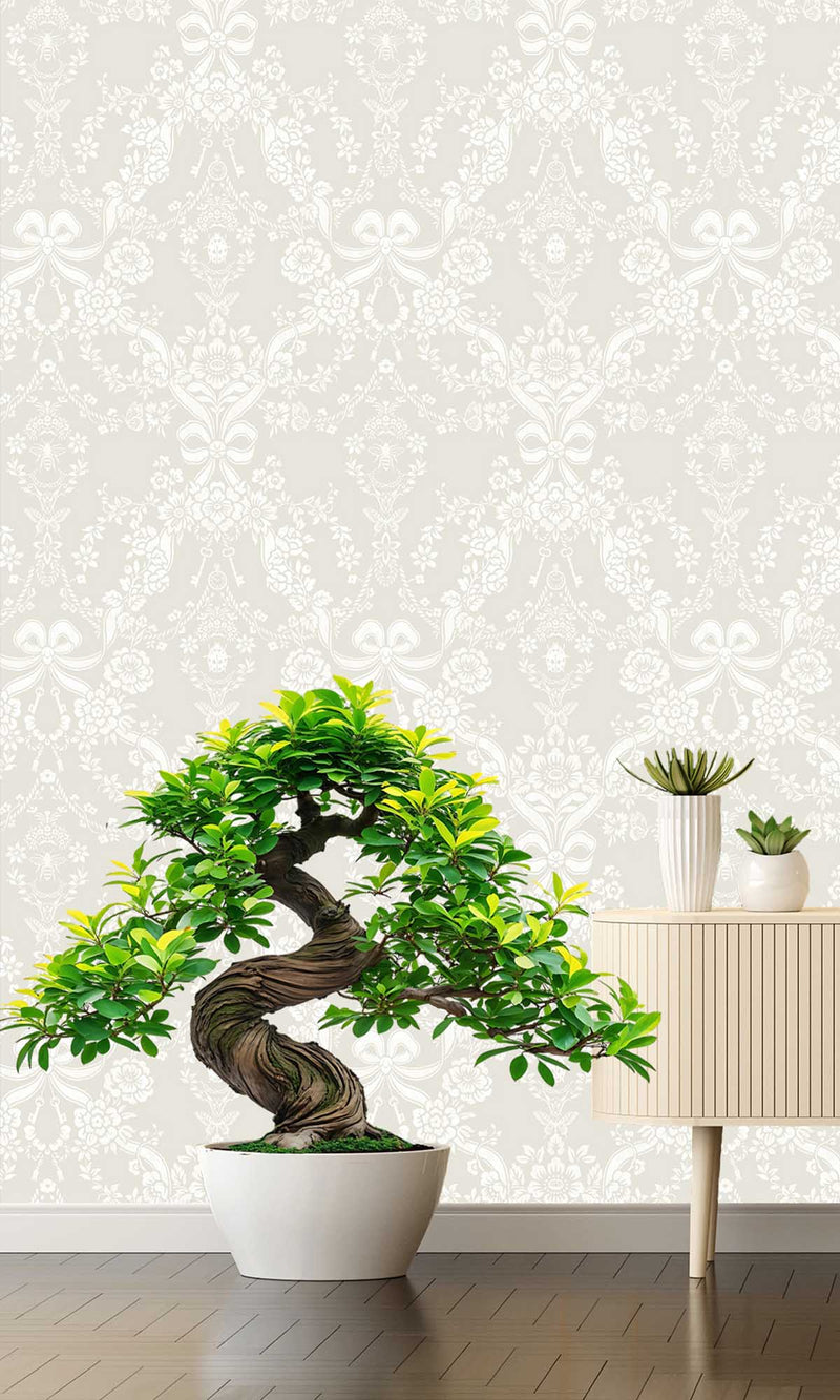 Imaginarium 3 Bow Damask Taupe 14171