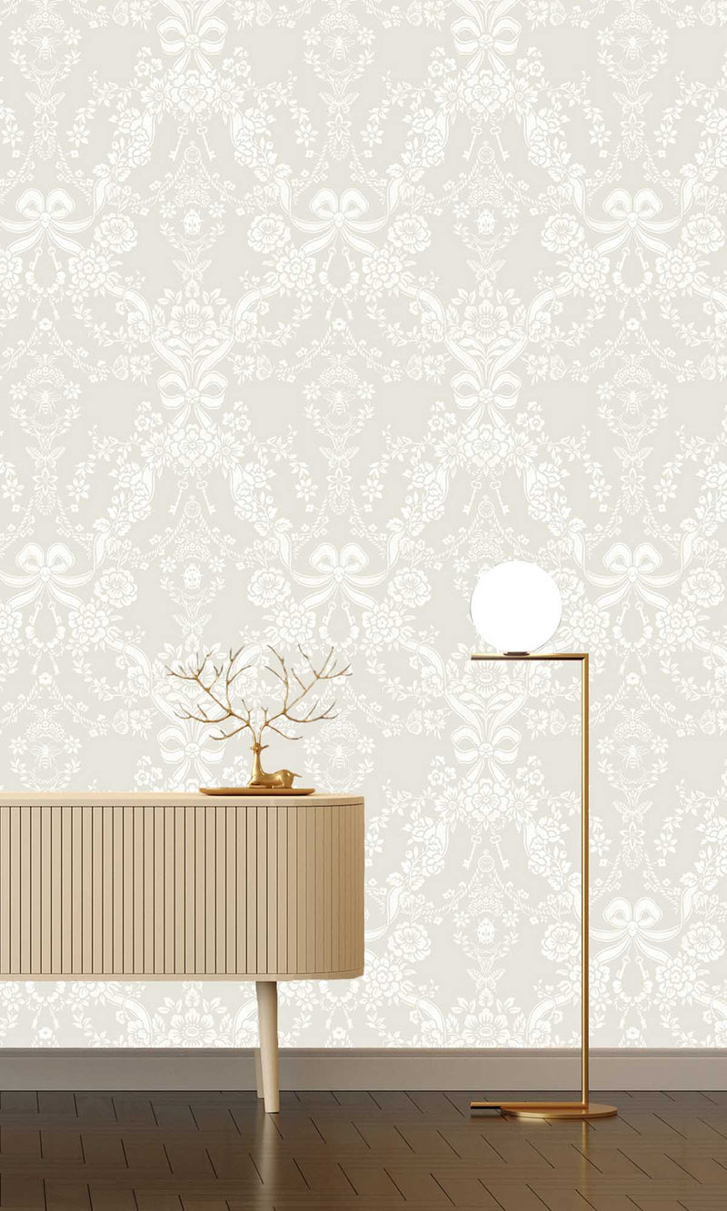 Imaginarium 3 Bow Damask Taupe 14171