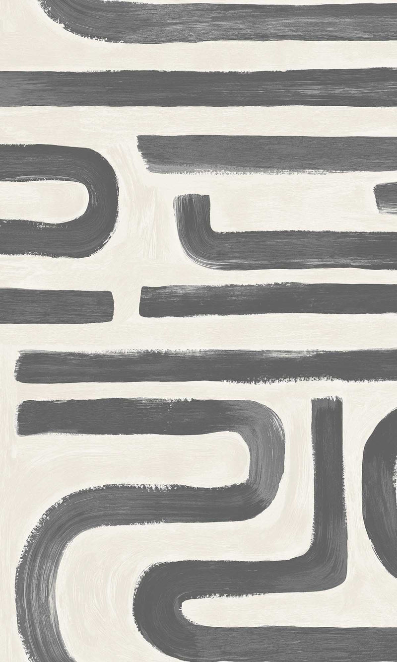 Imaginarium 3 Brushed Geo Charcoal Cream 14233