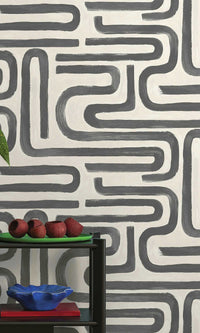 Imaginarium 3 Brushed Geo Charcoal Cream 14233