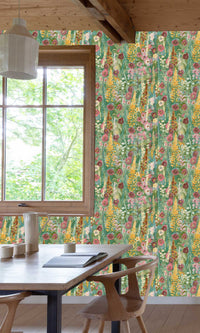 Inia Delphinium Forest Multicolor - Green A74601