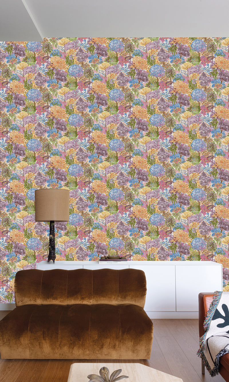 Inia Blossom Tree Multicoloured - Blue A78601