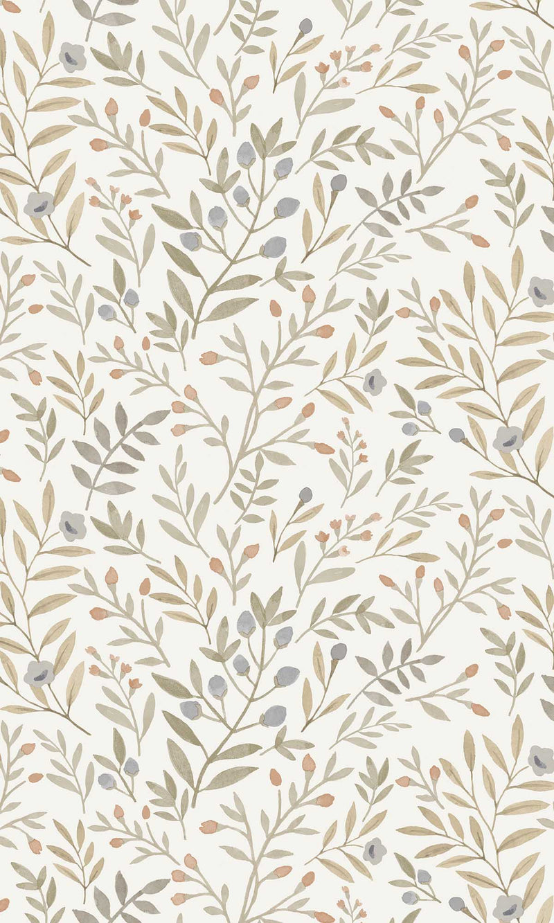 Inia Leafy Trail Multicoloured - Beige A78802