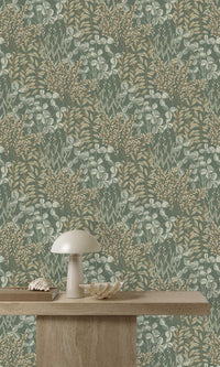 Inia Leaf Bracken Green A78901