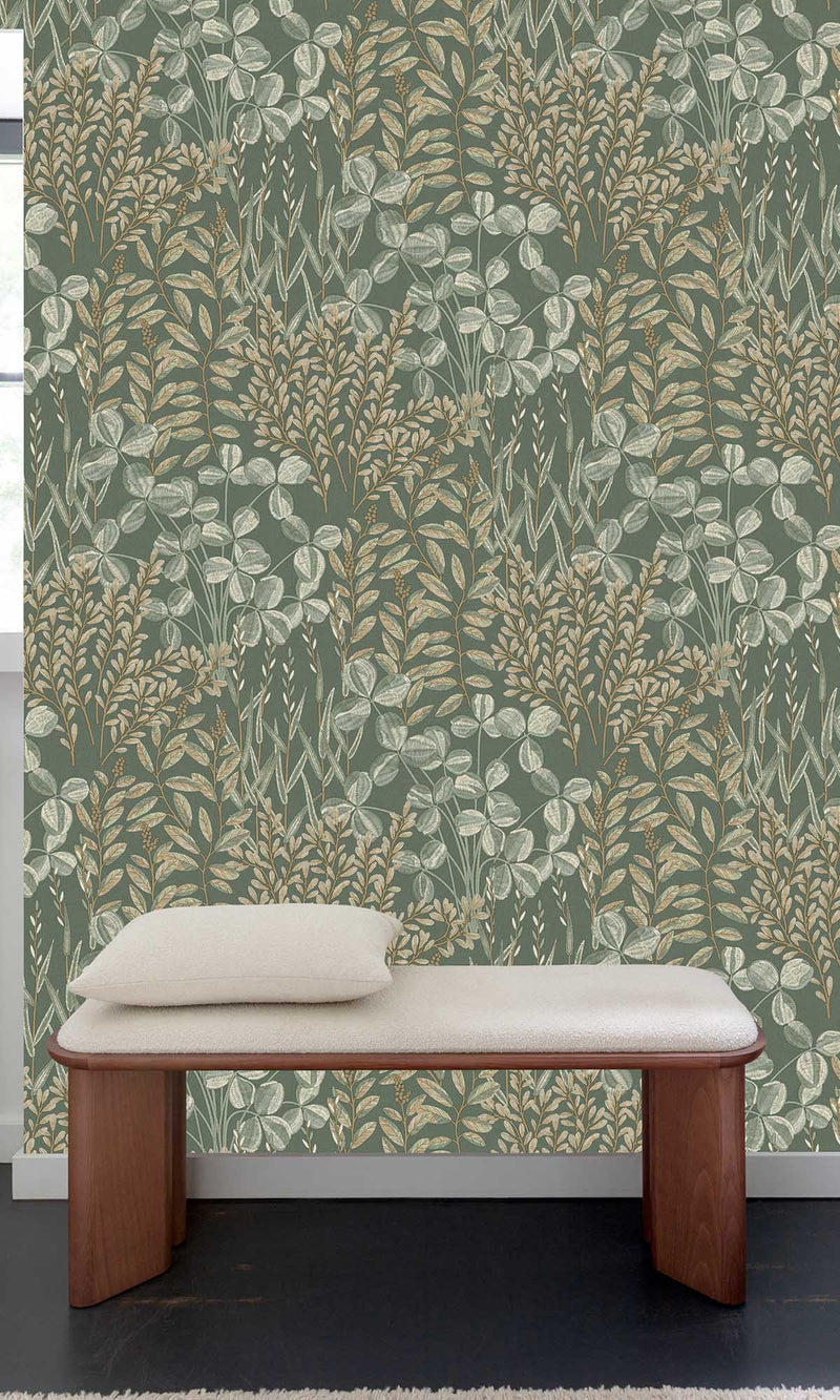 Inia Leaf Bracken Green A78901