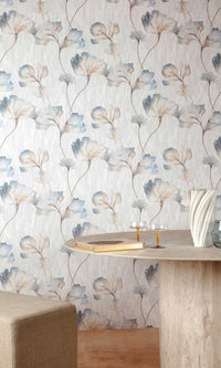 Very Silk Flower Pewter Blue VE3307