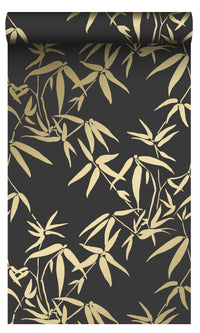 Origin City Chic Black and Gold Bamboo Leaves 347740