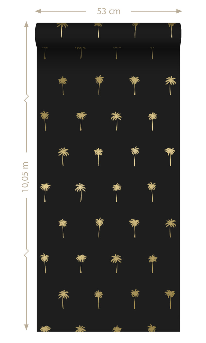 Origin Paradise Black and Gold Palm Trees 139161