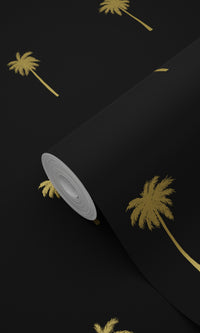 Origin Paradise Black and Gold Palm Trees 139161