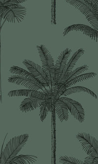 Origin Paradise Dark Green Palm Trees 139321