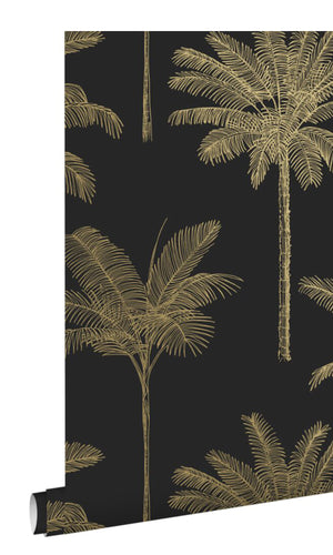 Origin Paradise Black and Gold Palm Trees 139322