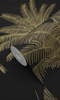 Origin Paradise Black and Gold Palm Trees 139322