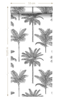 Origin Paradise Black and White Palm Trees 139162