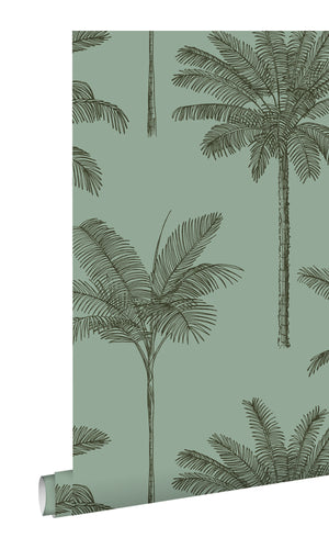 Origin Paradise Grayish Green Palm Trees 139165