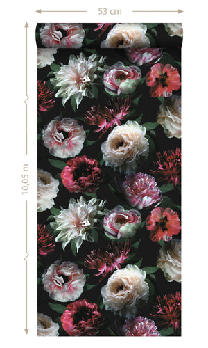 Origin Pink-Black and Dark Green Paradise Flowers 139168