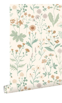 Origin Green and Multi-colored Vintage Wildflowers 139481