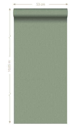 Origin Jade Green Blush Linen Texture Plain 148745