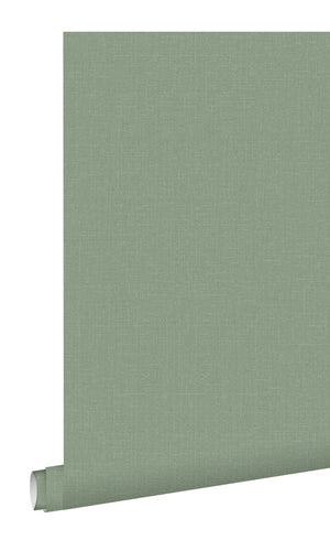 Origin Jade Green Blush Linen Texture Plain 148745