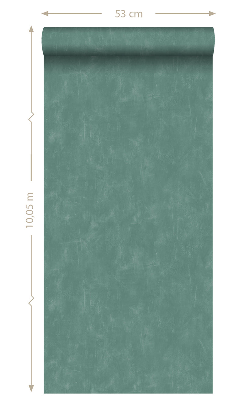 Origin Blush Teal Plain With Painterly Effect 148722