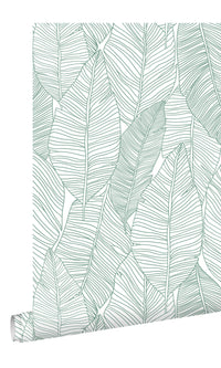 Origin Jungle Fever Green Pen Drawn Leaves 139010