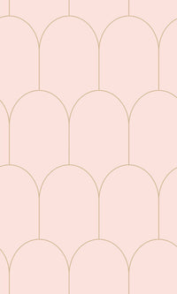 Origin Soft Pink and Gold Art Deco Motif 139201