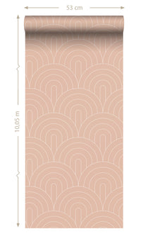 Origin Peach Pink Art Deco Arches 139218