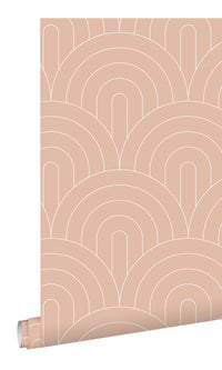 Origin Peach Pink Art Deco Arches 139218