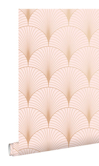 Origin Soft Pink and Rose Gold Art Deco Motif 139229