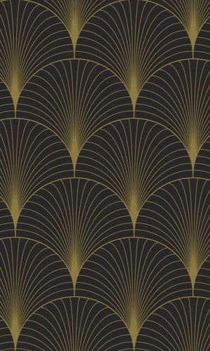 Origin Black and Gold Art Deco Motif 139457