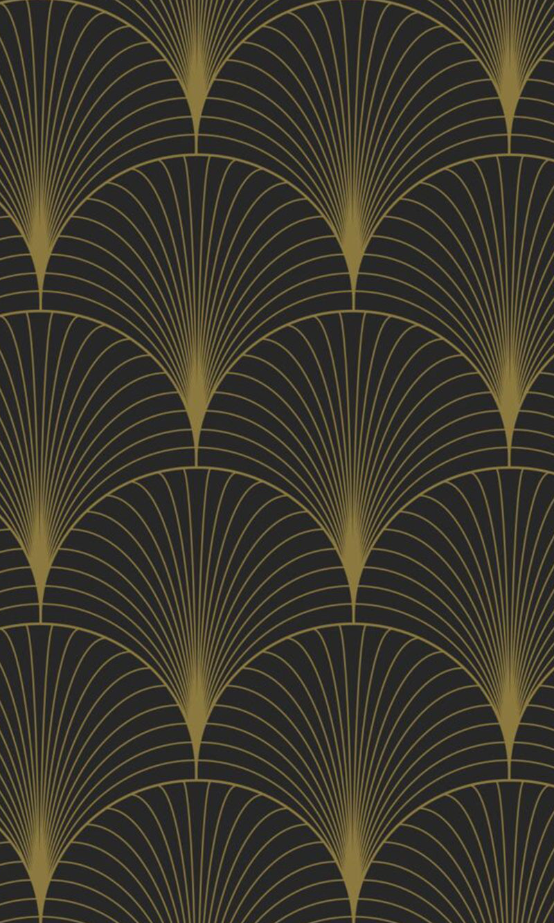 Origin Black and Gold Art Deco Motif 139457