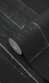 Origin Matt Black and Silver Weathered Wooden Planks 347542