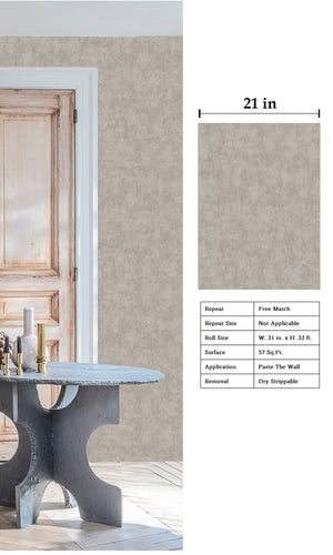 Designer Walls Velvet Grey Plain DW1005