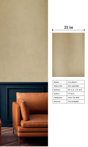 Designer Walls Velvet Gold Plain DW1008