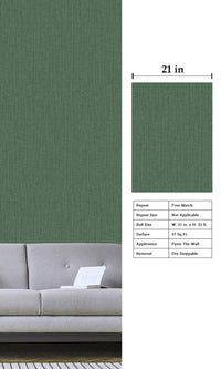 Designer Walls Dark Green Plain DW1016