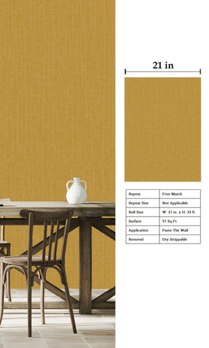 Designer Walls Mustard Plain DW1017