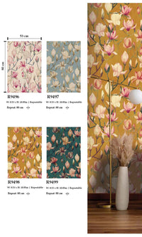 Designer Walls Light Blue Fog Magnolia DW2015