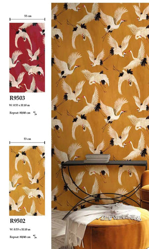 Designer Walls Ochre Cranes DW2020