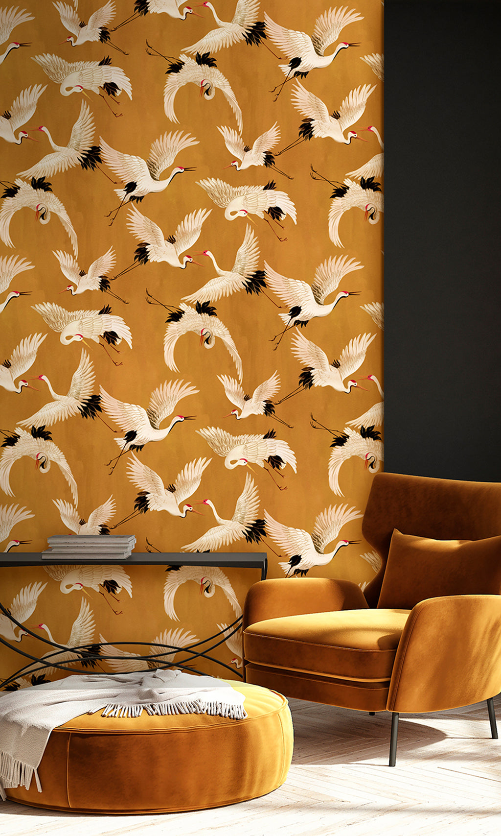 Designer Walls Ochre Cranes DW2020