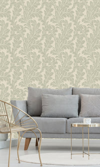 Eleganza Acanthus Sage/Cream 36430