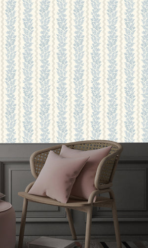 Tales of the Manor Pipkin Stripe Neutral Blue 91981